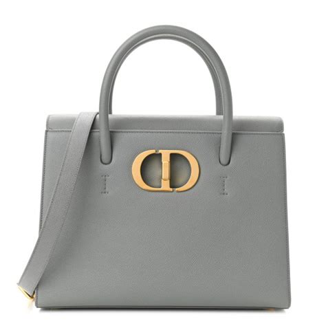 dior st honoré tote|Large St Honoré Tote Gray Grained Calfskin .